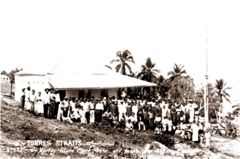 Queensland_State_Archives_2531_Murray_Island_court_house_and_people_1898